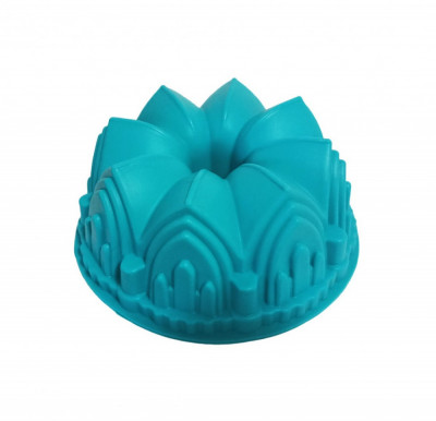 Forma din silicon pentru chec, cozonac pane, Blat tort, Albastru, 22 cm , 279COF foto