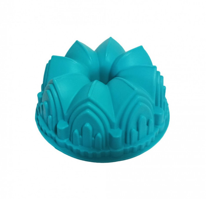 Forma din silicon pentru chec, cozonac pane, Blat tort, Albastru, 22 cm , 279COF