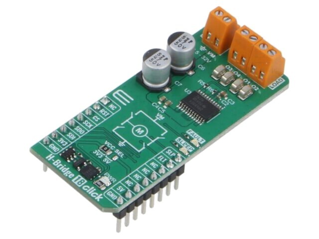 Placă prototip MIKROE H-BRIDGE 18 CLICK DRV8904QPWPRQ1 3,3VDC și 5VDC