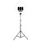 Lampa circulara LED 56 cm diametru, trepied reglabil 200 cm + 3x suport telefon