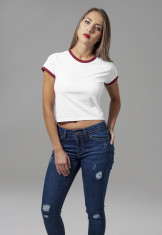 Ladies Cropped Ringer Tee foto