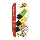 Textmarker Stabilo Boss mini, 3 culori