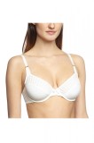 BED138-221 Sutien cu model din plasa si fundita intre cupe Darling Day WM, Fara burete, alb, Dungi, Beedees By Triumph