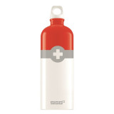 Bidon din aluminiu Sigg Swiss logo red 1l