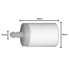 Filtru benzina Husqvarna &ndash; diametru 4.5 mm