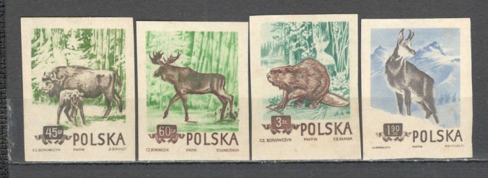 Polonia.1954 Animale protejate nedantelate MP.29