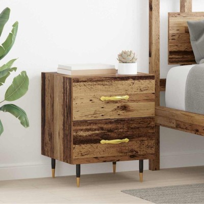 vidaXL Dulap de noapte Lemn vechi 40 x 35 x 47.5 cm Lemn compozit 881977 foto