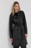 Rains geacă 18130 Curve Jacket femei, culoarea negru, de tranziție 18130.01-Black