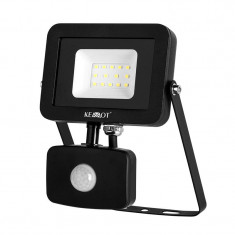 Proiector LED Kemot URZ3462, 10 W, senzor de miscare, 4000 K, 900 lm foto