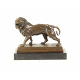 Leu-statueta din bronz pe un soclu din marmura BR-206, Animale