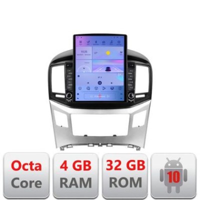 Navigatie HHyundai H1 Starex 2016- G-h1 ecran tip TESLA 9.7&amp;quot; cu Android Radio Bluetooth Internet GPS WIFI 4+32GB DSP 4G CarStore Technology foto