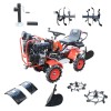 Mini tractor 4x4 diesel THOR 17 CP cu freza 1050 mm si accesorii