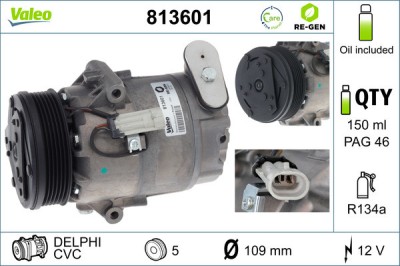 VALEO 813601 VALEO RE-GEN REMANUFACTURED Compresor, climatizare foto