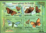 ROMANIA 2002, Fluturi endemici, Fauna, MNH