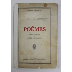 POEMES de MICHEL EMINESCO - VERSION FRANCAISE DE PIERRE NICOLESCO (1931)