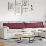 vidaXL Perne pentru canapea 2 pcs Roșu Vin 145 x 40 cm țesătură 42013828