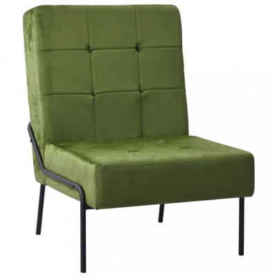 vidaXL Scaun de relaxare, 65x79x87 cm, verde deschis, catifea foto