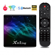 MINI PC TV BOX TECHSTAR? X88 KING, 4K la 60FPS cu HDR Activ, WIFI 5G DUAL BAND, 4GB RAM + 128GB ROM, GIGABITETHERNET 1000MB/S foto