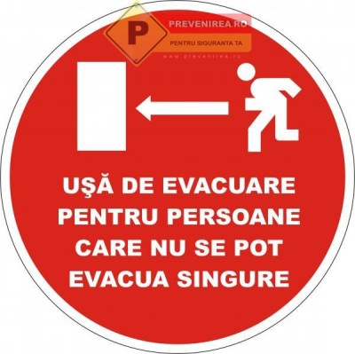 Indicator de evacuare persoane cu probleme foto