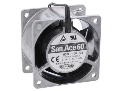Ventilator AC axial 60x60x38mm 115VAC foto