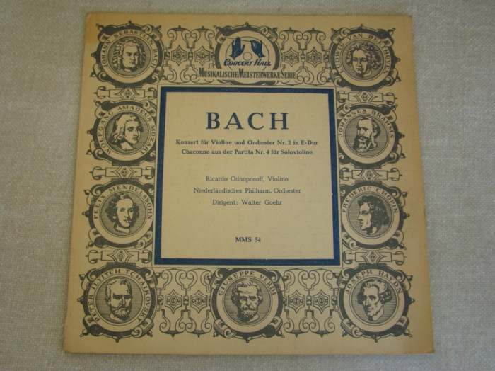 BACH - Konzert Fur Violine Und Orchester - EP Vinil MMS Vintage