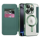 Husa iPhone 16 Pro Asteroid GSM SmartMag Book Case, verde