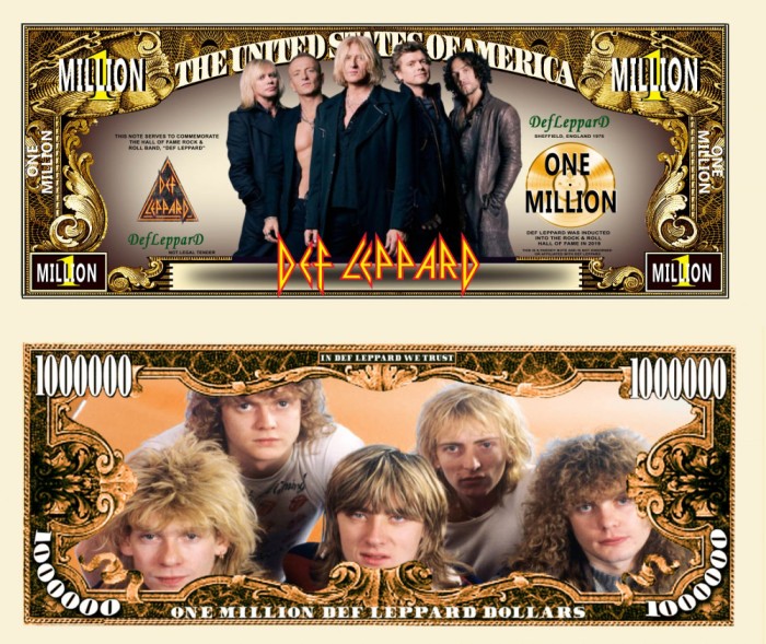 !!! NOU : SUA = FANTASY NOTE (TJ6) = TRUPA &#039;&#039; DEF LEPPARD &#039;&#039; - 2023 - UNC