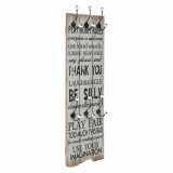Cumpara ieftin Cuier de perete cu 6 carlige, 120x40 cm, THANK YOU