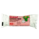 Saci Menajeri Cook, 40 Bucăți, Capacitate 20L, Dimensiuni 40x50 cm, Alb, Oem
