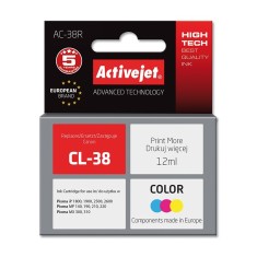 Cartus compatibil CL-38 Color pentru Canon, 12 ml, Premium Activejet, Garantie 5 ani