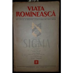VIATA ROMANEASCA, noiembrie 1956