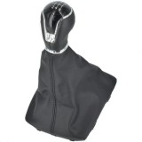 Manson schimbator IdealSTORE, compatibil SEAT LEON 3 cu 6 viteze, Confectionata din piele ecologica foarte