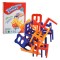 Joc de echilibru si constructie, scaune colorate, 24 bucati