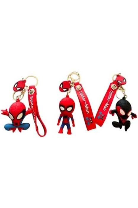 Set 3 figurine breloc Spider-Man, 5-6 cm, multicolore