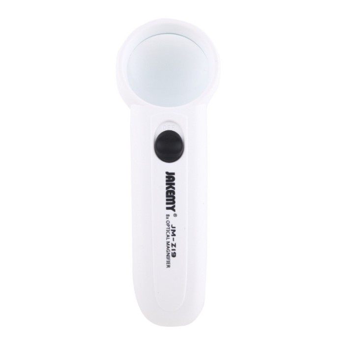 Lupa de mana cu LED Jakemy JM-Z19 alba