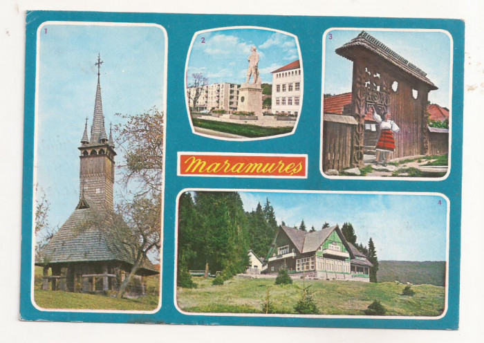 RF43 -Carte Postala- Maramures, circulata 1974