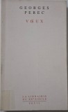 Voeux &ndash; Georges Perec