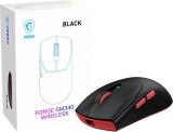 Mouse Gaming MSI FORGE GM340 WIRELESS, 2.4 GHz / Bluetooth 5.2 / USB 2.0, 12000 DPI, 6 butoane, 1000 Hz (Negru)