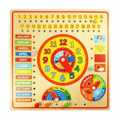 Calendar din Lemn BigJigs Toys cu Activitati Educative foto