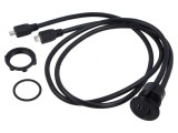 Adaptor USB 2.0 pentru montare pe panou