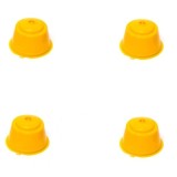Set 4 Capsule cafea, reutilizabila, reincarcabila, compatibil Dolce Gusto, galben