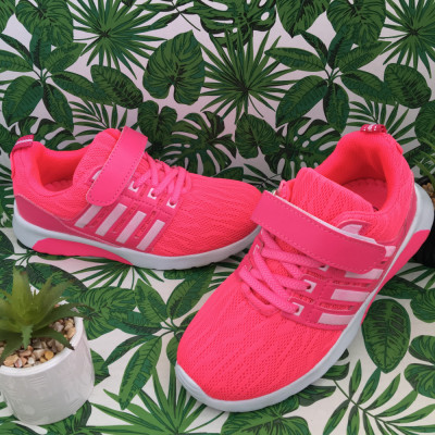 Adidasi roz cu scai f usori pantofi textili pt fete 32 36 cod 0744 foto