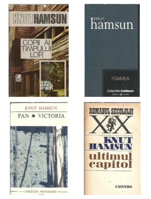 Pachet 4 carti Knut Hamsun