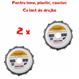 Set 2x Disc FLEX 125x22mm Cu LANT pentru LEMN