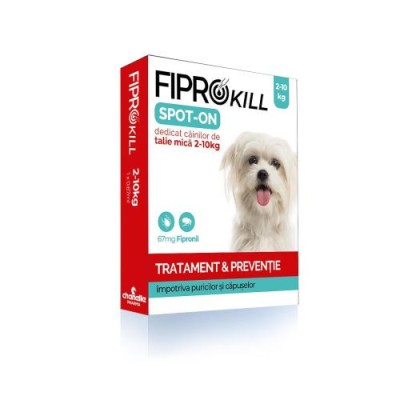 ANTIPARAZITAR EXTERN, 3 PIPETE CAINI 2-10KG FIPROKILL, 67MG foto