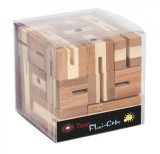 Joc logic puzzle 3D din bambus Flexi-Cub 4, Fridolin