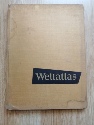 Weltatlas - DIE STAATEN DER ERDE UND IHRE WIRTSCHAFT, 1958 foto