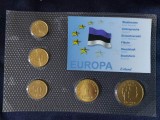 Seria completata monede - Estonia 1992-2002 , 5 monede