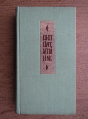 Cu cat cant, atata sunt. Antologie a liricii populare foto