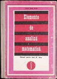 ELEMENTE DE ANALIZA MATEMATICA. MANUAL PENTRU ANUL IV LICEU-CAIUS IACOB-351122